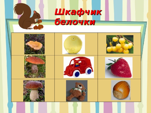 Шкафчик  белочки 