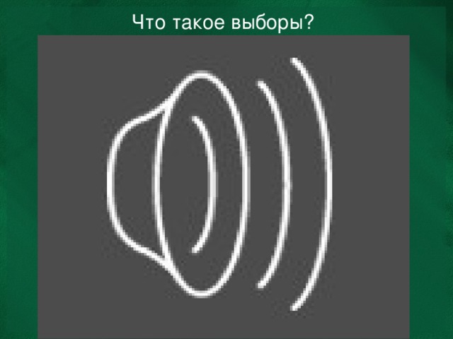 Что такое выборы?