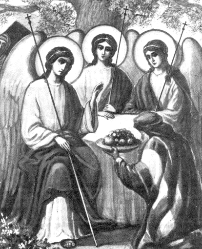 икона явление святой троицы аврааму