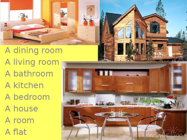 A dining room A living room A bathroom A kitchen A bedroom A house A room A flat 