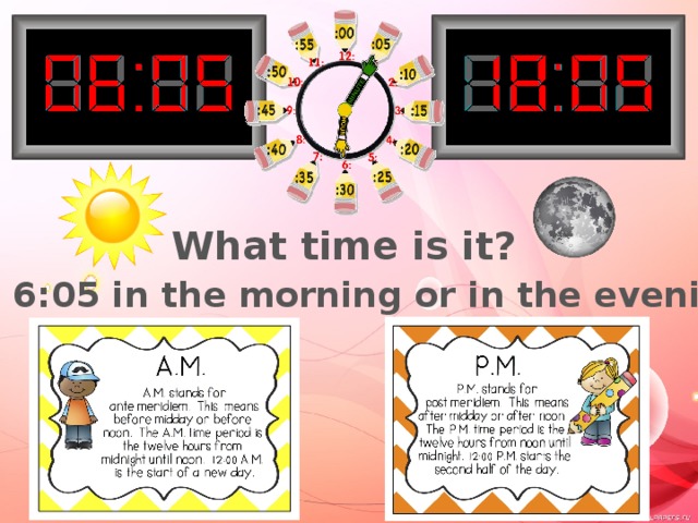 past to It’s 5 minutes to…. It’s  minutes  past … It’s 10 minutes to…. Подклеить на картон, вырезать, по центру всех кругов проделать отверстия. Соединить стрелки с циферблатом с помощью специальной скрепки. Назови минуты и час, который It’s a  quarter t0 …. It’s a  quarter past …. сейчас будет It’s 20 minutes to…. Мини проект – научись определять и называть время. Закончить дома. Потребуются специальные скрепки (продаются в магазинах для творчества) В классе сделать все надписи, продемонстрировать готовый проект – дома – закончить проект. It’s 25 minutes to…. It’s half past ….  