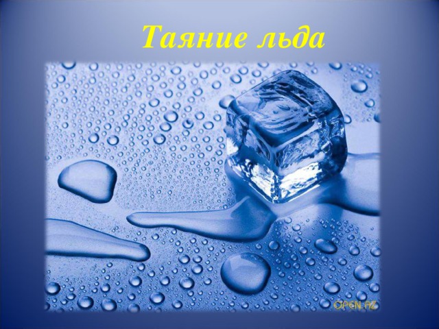 Таяние льда   