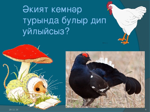 Әкият кемнәр турында булыр дип уйлыйсыз? 28.11.16  