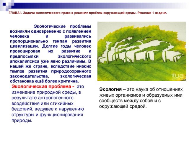 Решение экологических задач презентация