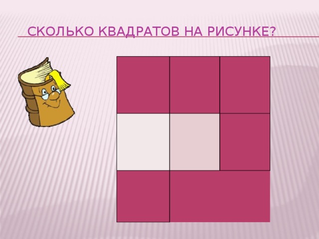Сколько квадратов на рисунке?                                                                          