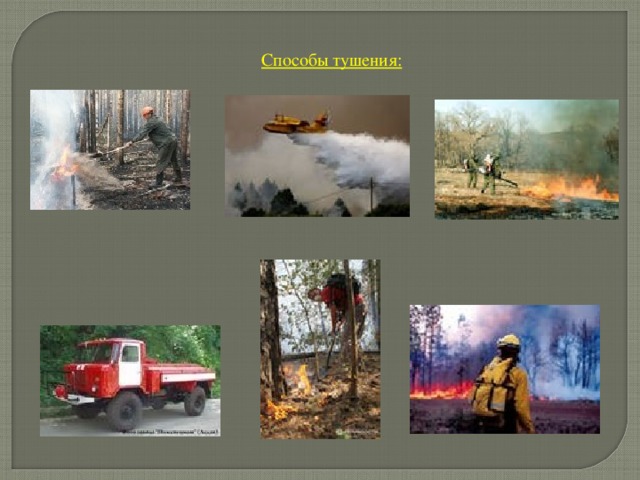 Способы тушения: 