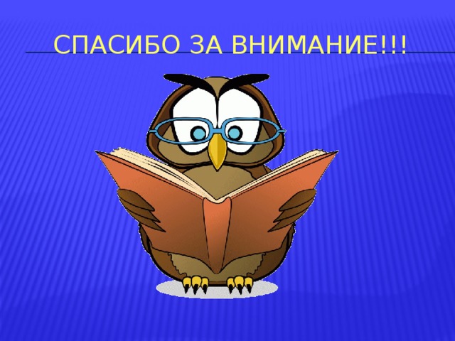 Спасибо за внимание!!! 