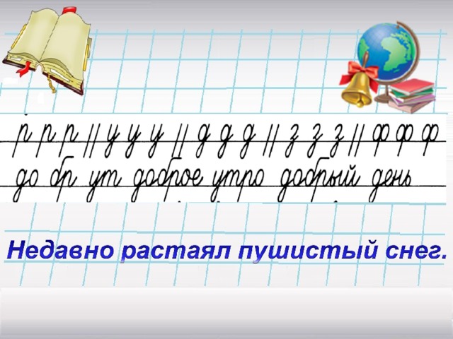 Минутки чистописания презентация