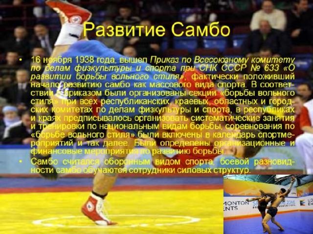 Презентация про самбо
