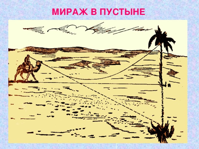Мираж в пустыне рисунок