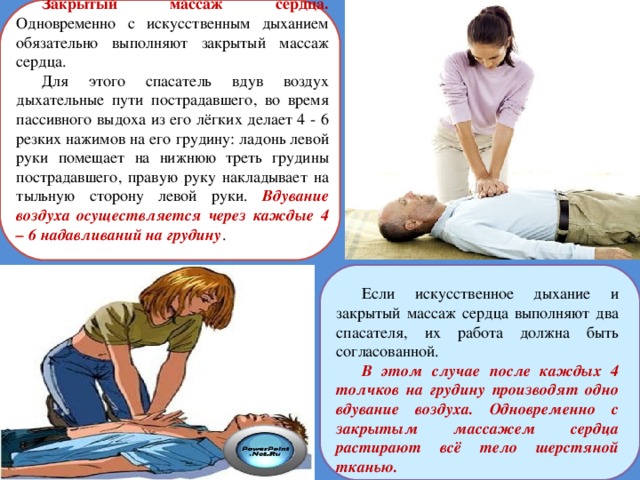 Закрытый массаж сердца