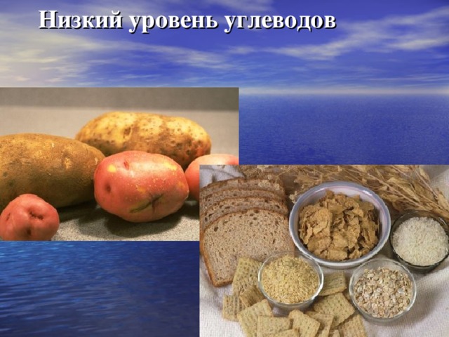 Низкий уровень углеводов 