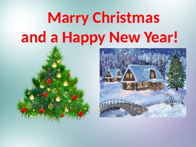  Marry Christmas  and a Happy New Year! 