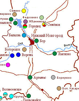 Город городец нижегородской области фото карта