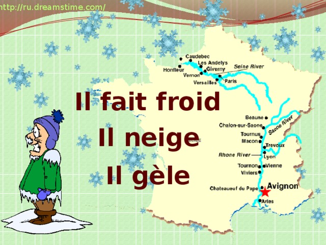 http://ru.dreamstime.com/ Il fait froid Il neige Il gèle