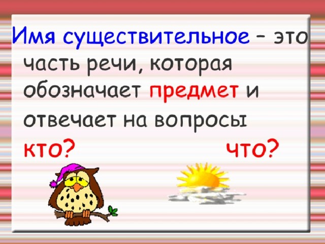 Имя существительное 3 класс распечатать