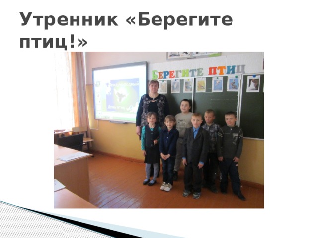 Утренник «Берегите птиц!» 