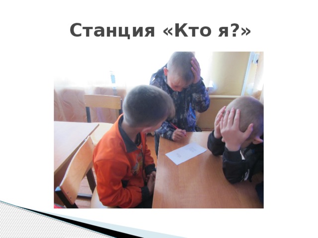  Станция «Кто я?» 