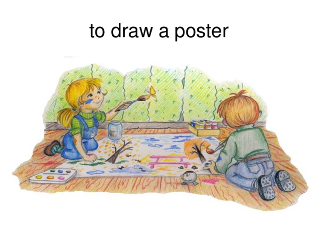 to draw a poster 
