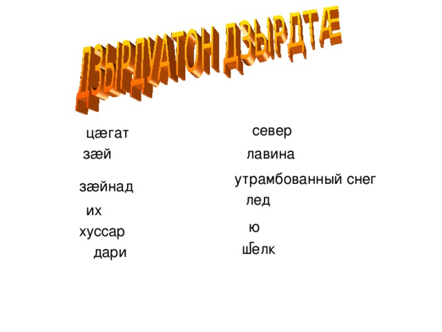 север ц æ гат з æ й лавина утрамбованный снег з æ йнад лед их юг хуссар шелк дари 