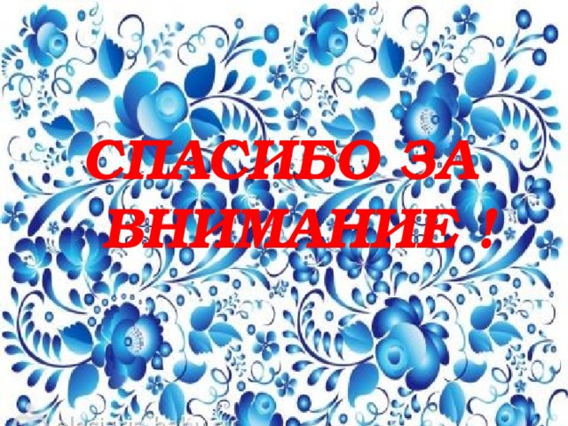 СПАСИБО ЗА  ВНИМАНИЕ ! 