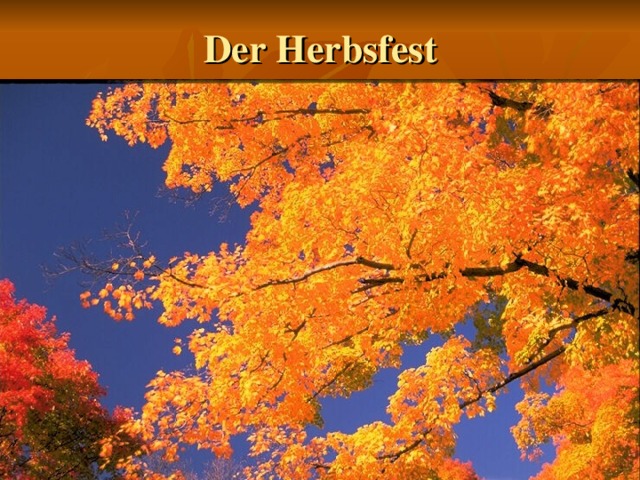 Der Herbsfest 