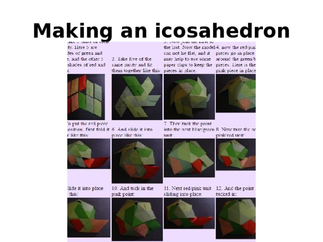 Making an icosahedron 