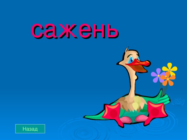 сажень Назад 