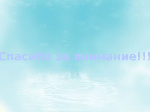 Спасибо за внимание!!! 
