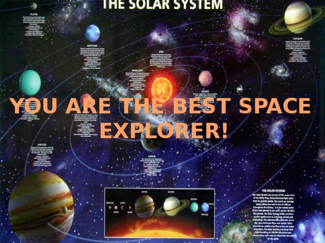 YOU ARE THE BEST SPACE EXPLORER! 