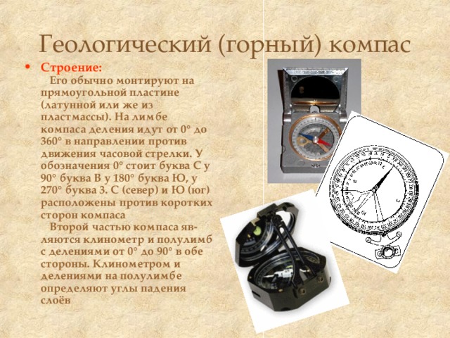 Компас.Виды. История открытия