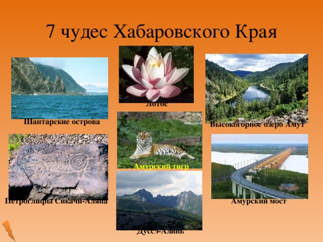 Семь чудес хабаровского края презентация