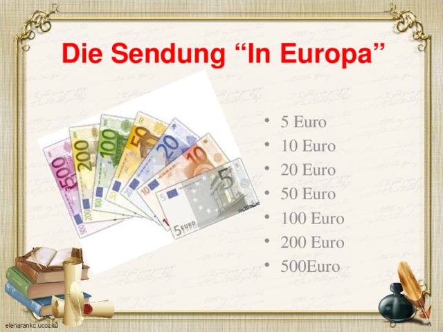 Die Sendung “In Europa”