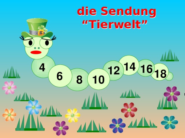 die Sendung “Tierwelt”                  4 14     16 12     18     6  8 10
