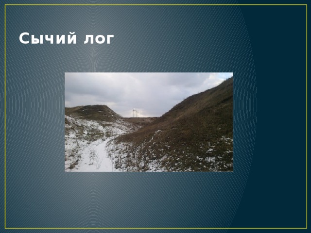 Сычий лог 