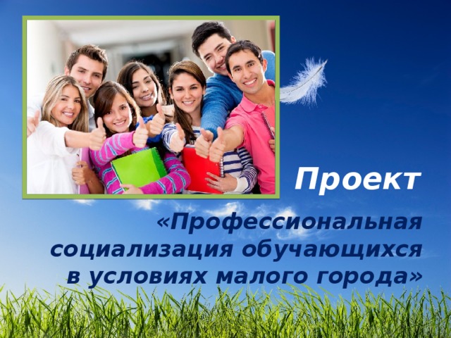  Проект    «Профессиональная социализация обучающихся в условиях малого города» 