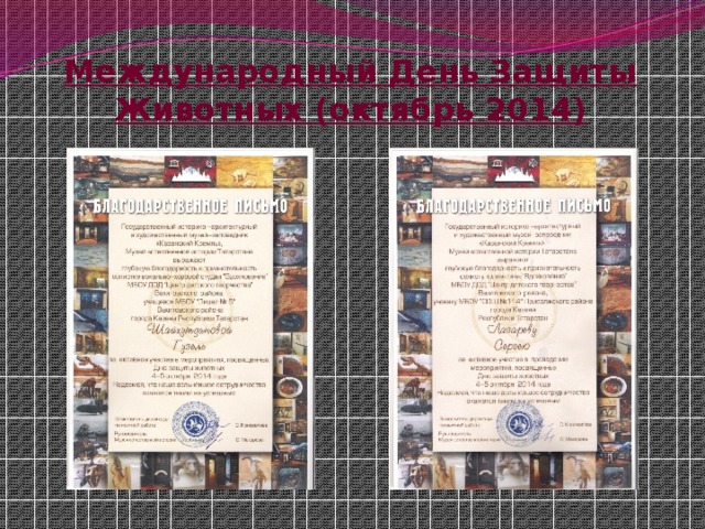 Международный День Защиты Животных (октябрь 2014) 
