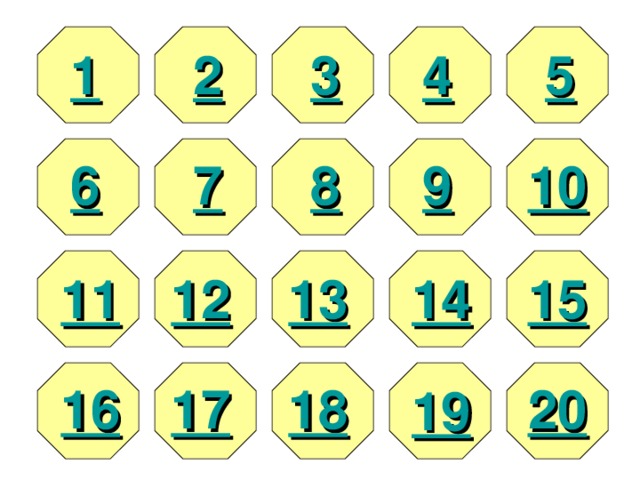 5 4 3 2 1 6 10 9 8 7 12 11 15 14 13 16 17 18 20 19 