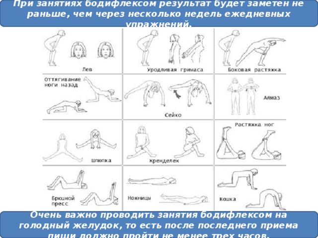 бодифлекс упражнения в картинках и с описанием и схемами известными его произведениями
