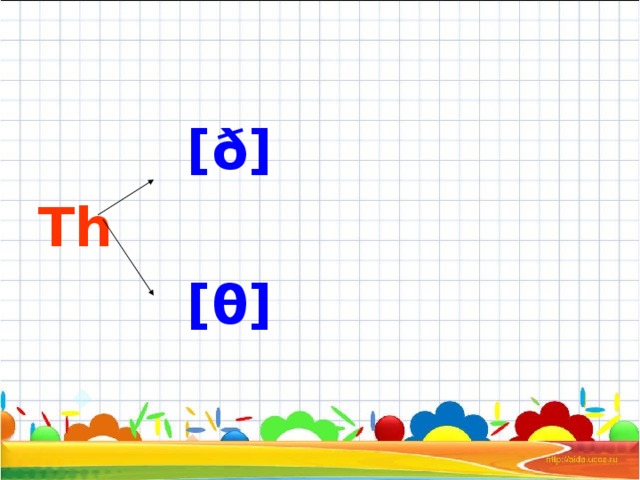  [ ð ] Th  [ θ ] 