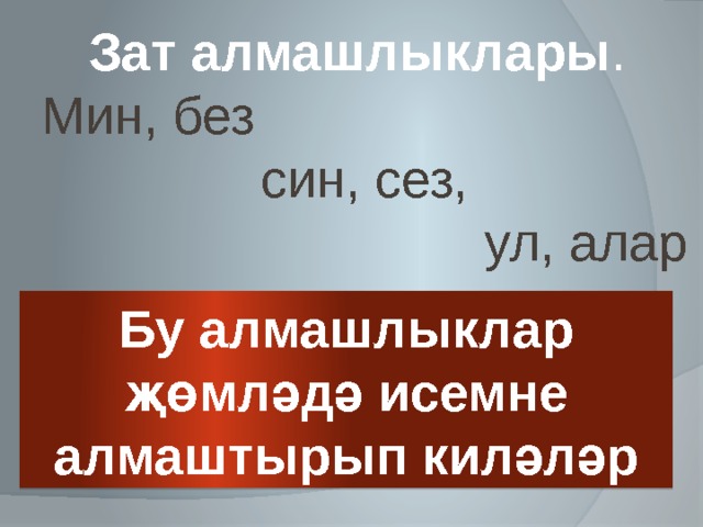 Алмашлыклар презентация 5 класс