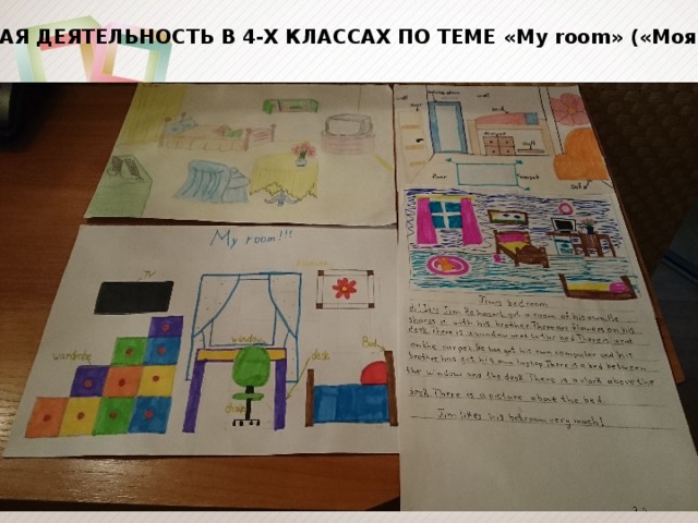 ПРОЕКТНАЯ ДЕЯТЕЛЬНОСТЬ В 4-Х КЛАССАХ ПО ТЕМЕ «My room» («Моя комната») 
