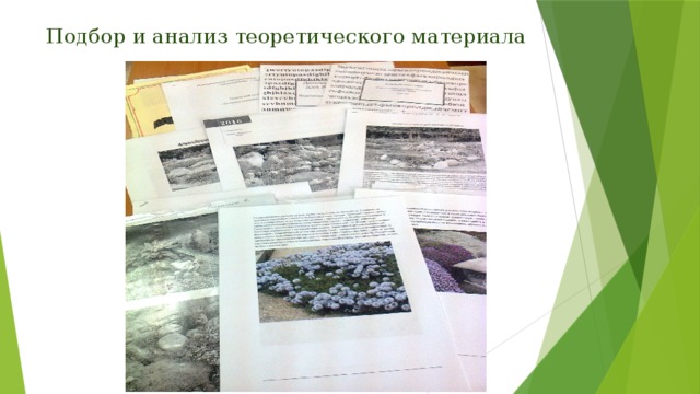 Подбор и анализ теоретического материала 