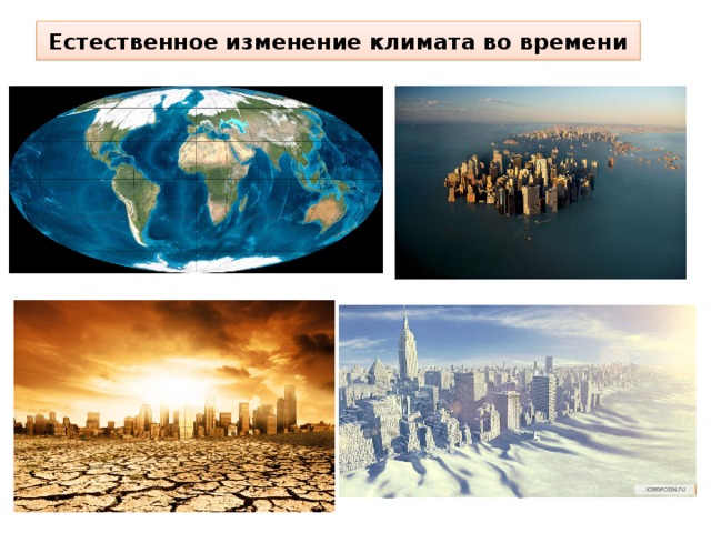 Естественное изменение климата во времени