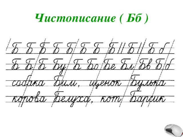 Чистописание ( Бб ) 