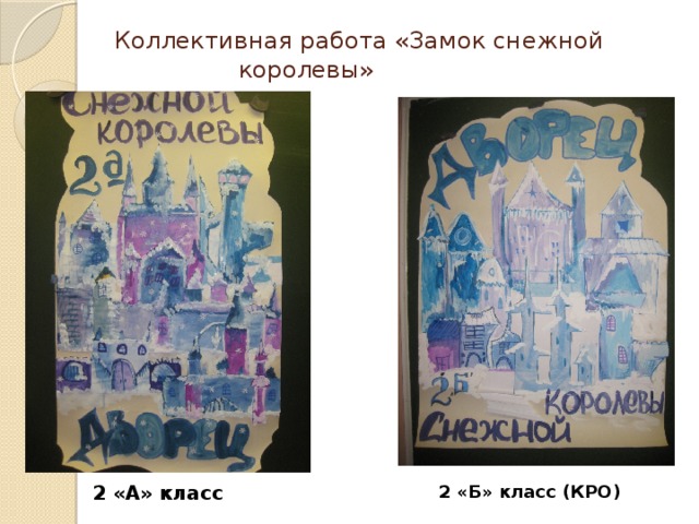 Замок снежной королевы 2 класс изо презентация