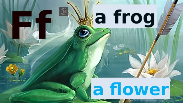 Ff a frog a flower 