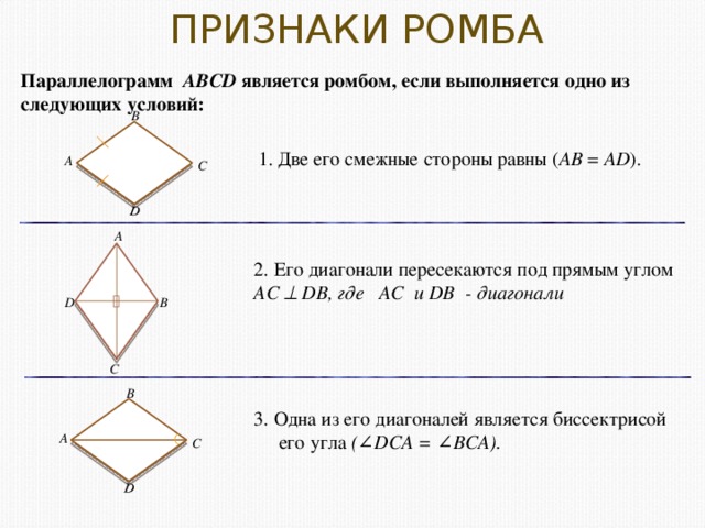 Докажите что параллелограмм у которого две смежные стороны равны является ромбом с рисунком