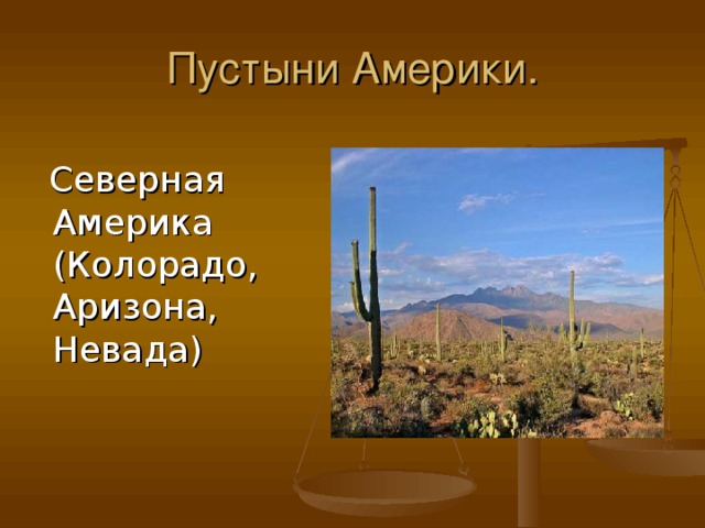 Пустыни Америки.  Северная Америка (Колорадо, Аризона, Невада)