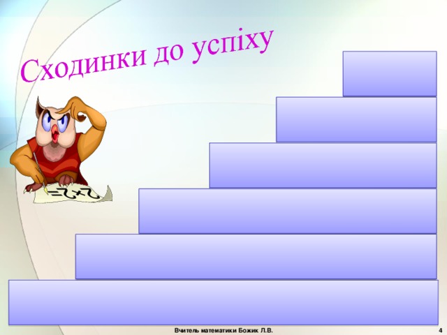 Вчитель математики Божик Л.В.  